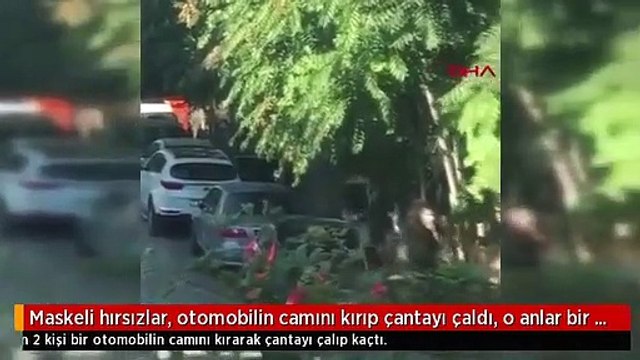 Toz maskeli hırsızlardan saniyeler içinde soygun