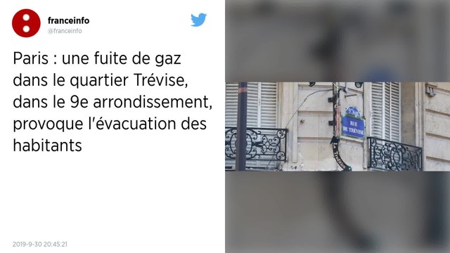 Fuite de gaz à Paris : des rues bouclées et des habitants évacués