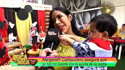 Margareth Campuzano celebró el primer año de su hijo.
