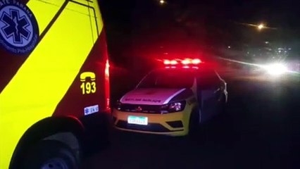 Siate, Samu e PM atendem pessoa em surto no Bairro Morumbi