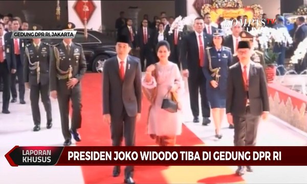 Jelang Pelantikan Anggota Dewan, Presiden Joko Widodo Telah Tiba di Gedung DPR RI