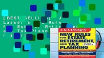 [BEST SELLING]  JK Lasser s New Rules for Estate, Retirement, and Tax Planning (J.K. Lasser)