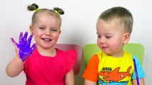 Gaby and Alex Learns colors and names of fruits. Educational video compilation for Children