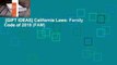 [GIFT IDEAS] California Laws: Family Code of 2019 (FAM)