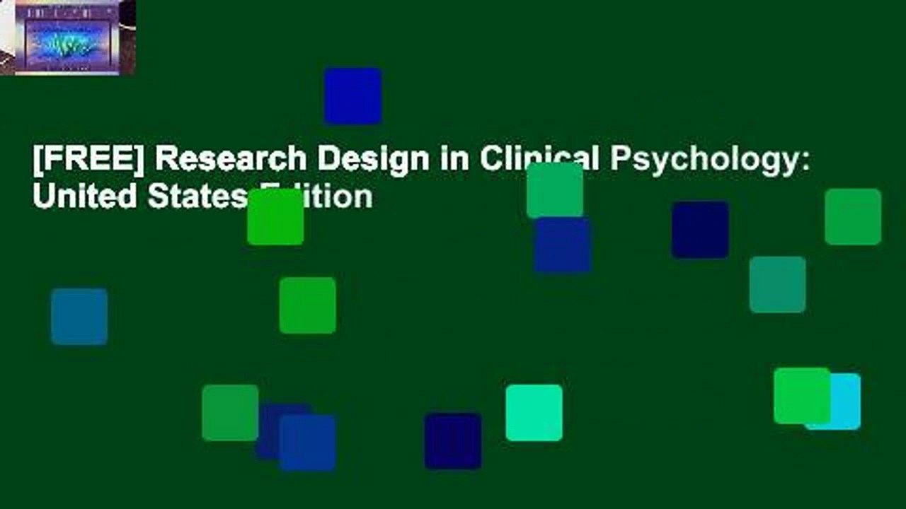 [FREE] Research Design in Clinical Psychology: United States Edition