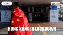 Barricades up, shutters down as Hong Kong marks China's 70th National Day