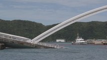 Al menos 20 heridos al derrumbarse un puente en el noreste de Taiwán