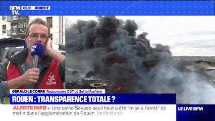 "Ça fait des années qu'on alerte" : ce responsable CGT pense que le gouvernement sous-estime le risque de pollution à Rouen