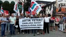 Elektrik zammına karşı protesto