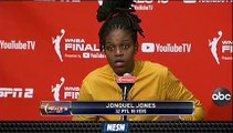 Jonquel Jones Reacts After Mammoth Performance Leads Way For Sun