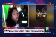 Diferentes manifestaciones se registraron a nivel nacional tras cierre del Congreso