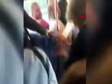 Metrobüste olay! Kadın yolcu erkek yolcuya tekme ve yumrukla saldırdı