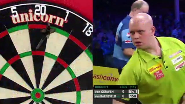 PDC Players Championship Finals 2014 1st Round - van Gerwen vs van Barneveld