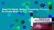 About For Books  Medical Physiology: Principles for Clinical Medicine  For Kindle