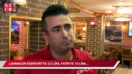Esenyurt'ta 3,5 lira, fatih'te 10 lira...