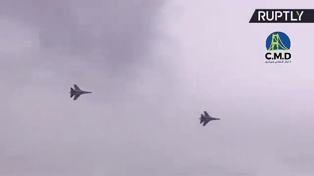 مناورات عسكرية مشتركة لميليشيا أسد وروسيا وإيران غربي ديرالزور