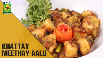 A Quick Snack | Khattay Meethay Aalu | Dawat | MasalaTV Show | Abida Baloch
