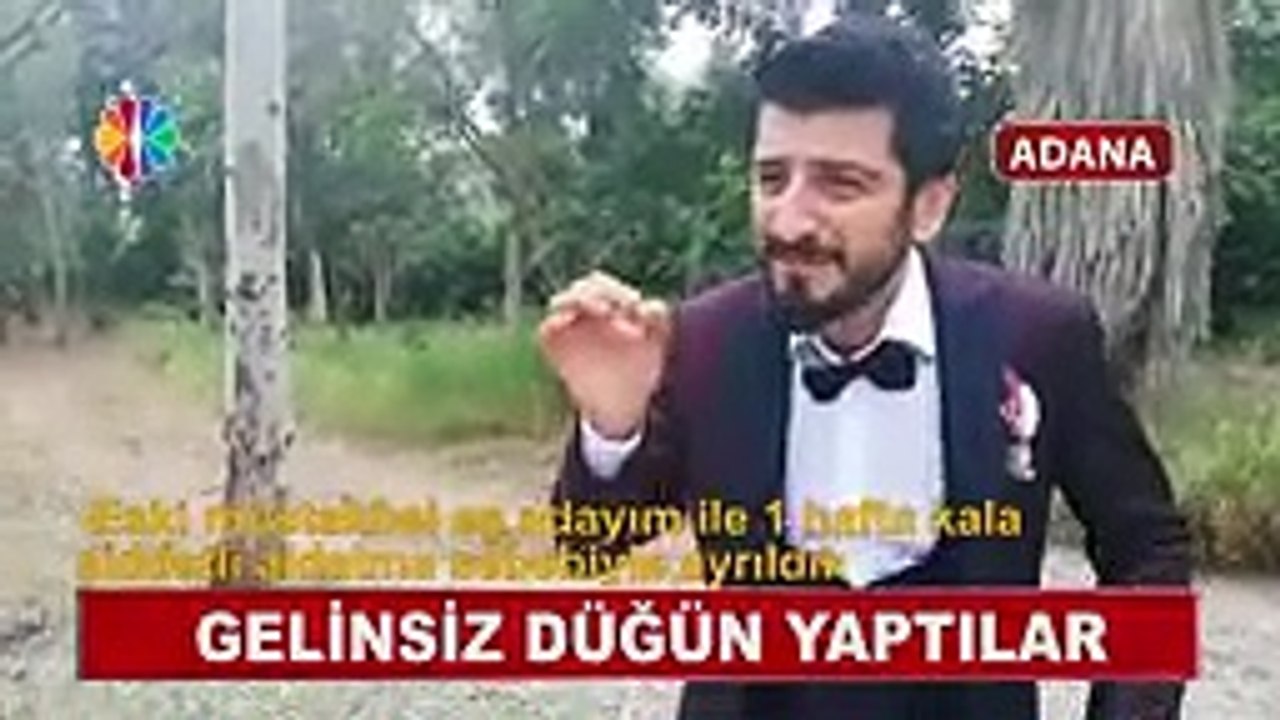 Adana'da Gelinsiz Düğün Yaptılar -