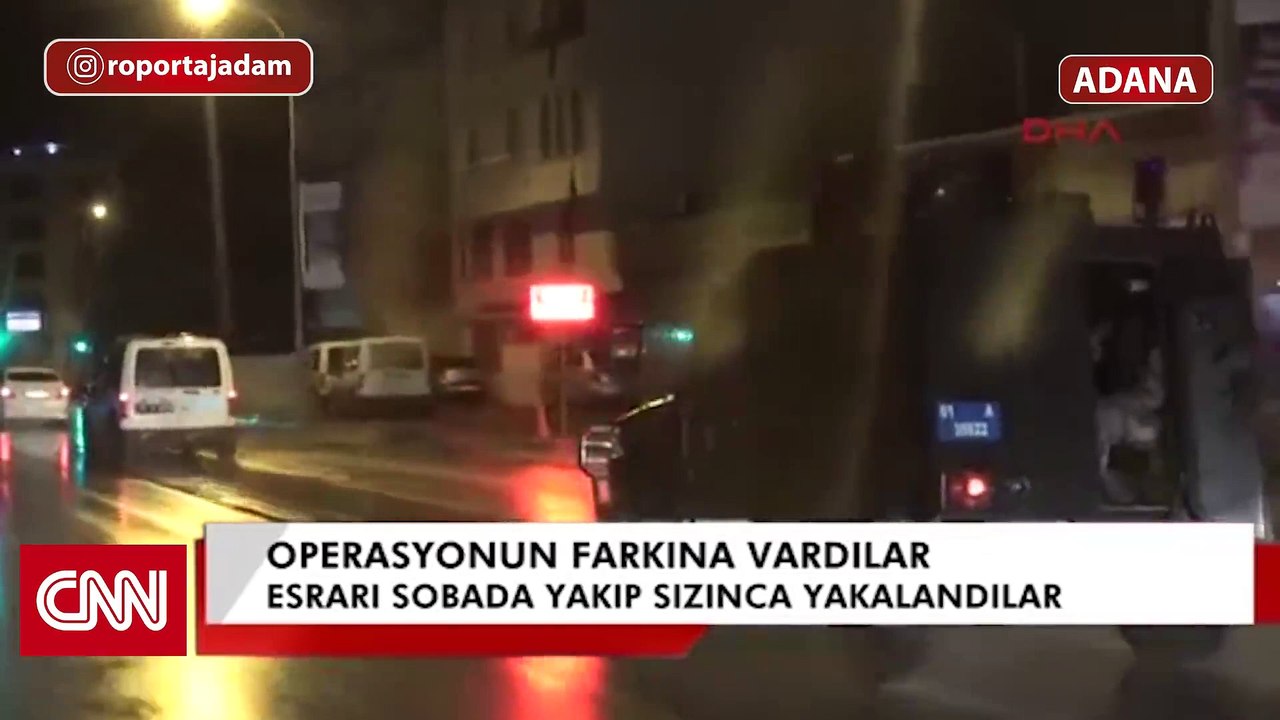 Adana'da Sobaya Esrar Atan Aile -