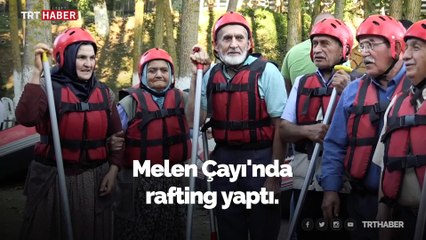Melen Çayı'nda 65 yaş üstü rafting turu