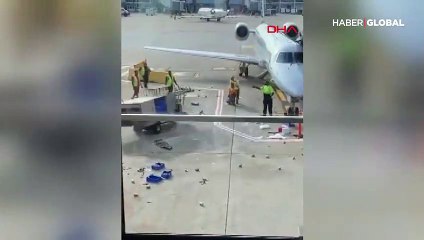 Uçağa çarpmak üzereyken böyle durdurdu