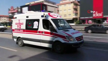 Özel halk otobüsü orta refüje çıktı: 5 yaralı