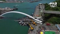 12 جريحاً وستة مفقودين اثر انهيار جسر في تايوان
