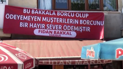Hayırsever vatandaş mahallelinin 5 bin liralık borcunu kapattı