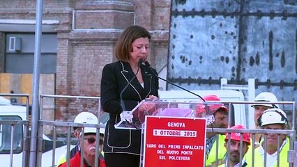 Genova - Viadotto sul Polcevera, intervento Paola De Micheli (01.10.19)