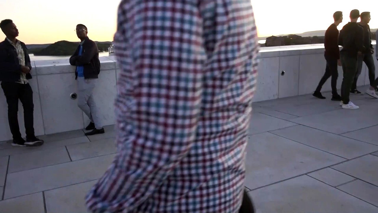 BDMV-105 Aruna & Hari Sharma at the top of Operahuset Oslo Norway Sep 21, 2019