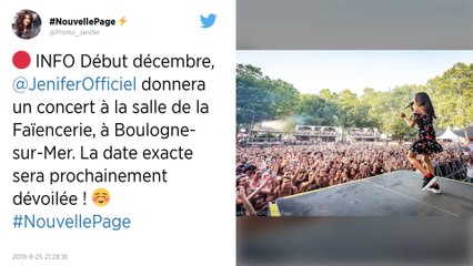 La chanteuse Jenifer bientôt en concert à Boulogne
