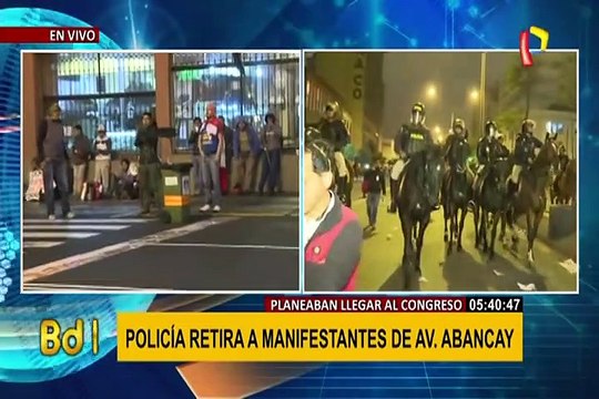 Protestas en el Congreso: vías de la avenida abancay permanecen cerradas
