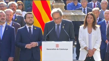 Declaración institucional el 1-O para "avanzar sin excusas hacia la República catalana"