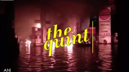 Fire Breaks Out at a Petrol Pump in Patna, Bihar