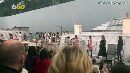 Chanel "Rooftop" Fashion Show Interrupted by Catwalk Invader