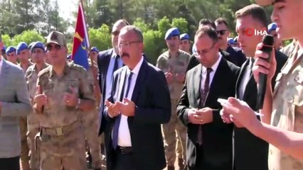Siirt İl Jandarma Komutanlığı'nda 'askerlerin başarısı ve selameti' için kurban kesildi