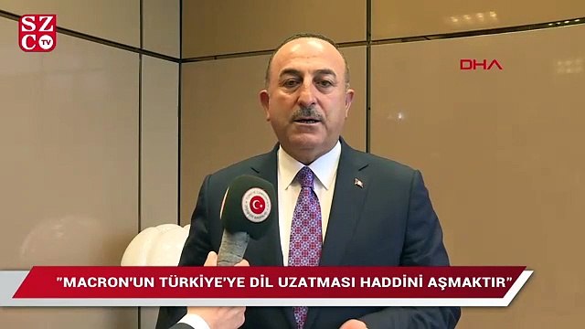 Çavuşoğlu’ndan Macron’a sert çıkış