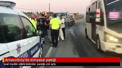 Arnavutköy'de kimyasal paniği