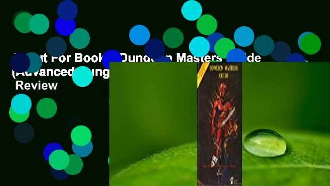 About For Books  Dungeon Masters Guide (Advanced Dungeons & Dragons 1st Edition)  Review