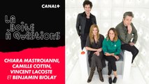 La Boîte à Questions de Chiara Mastroianni, Camille Cottin, Benjamin Biolay et Vincent Lacoste – 01/10/2019
