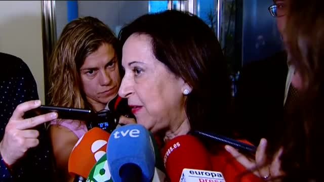 Margarita Robles acusa a Torra de incitar a la violencia y llevar a Cataluña a un clima de confrontación
