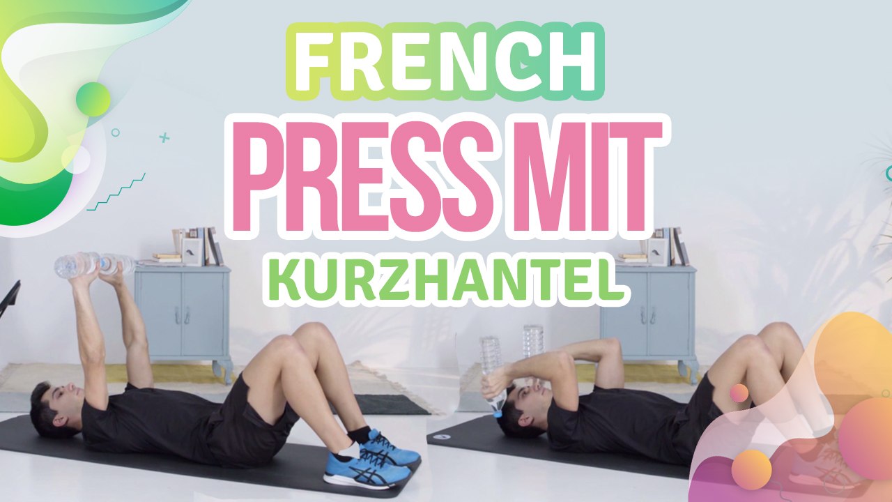 French Press mit Kurzhantel - Besser gesund Leben
