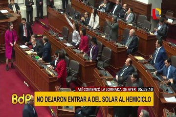 Salvador del Solar: así fue su accidentado ingreso al Pleno del Congreso