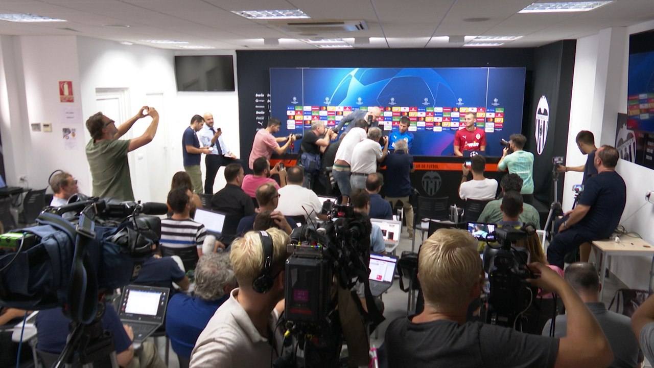 Rueda de prensa del Valencia CF previa al partido de Champions