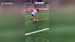 Spinning women's college soccer player has dizzyingly good penalty finish