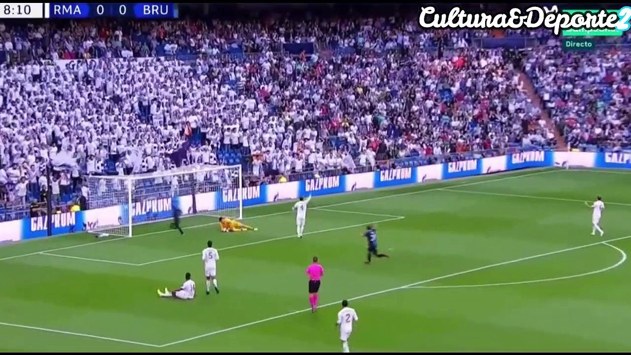 Real : Courtois encaisse un 1er but qui fait parler face à Bruges !
