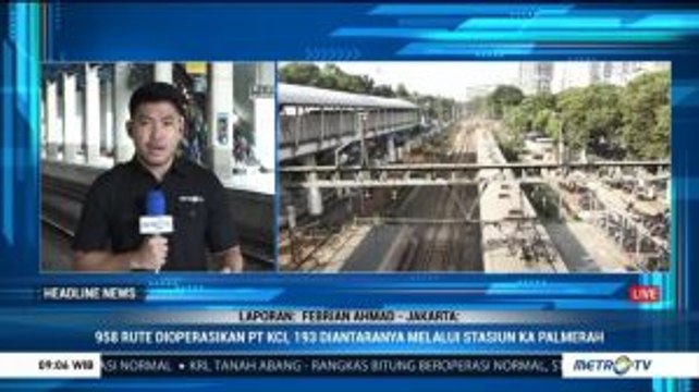 Stasiun Palmerah Kembali Beroperasi Normal