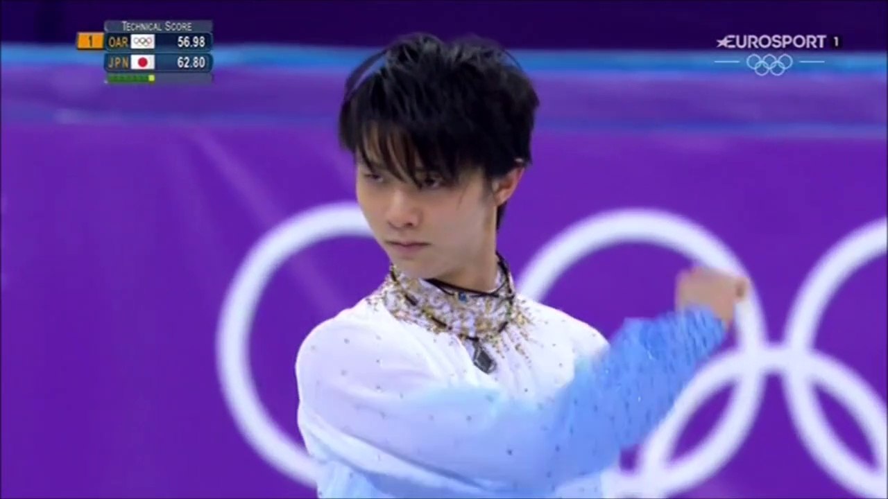 WOG18 - Yuzuru Hanyu - SP (ESP ITA) no music [ENG-JPN SUB]