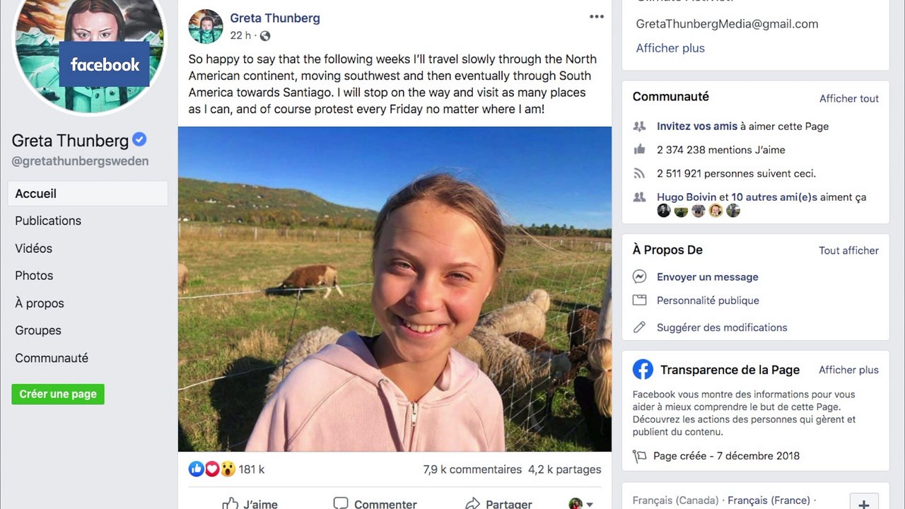 Greta Thunberg se laisse charmer par les baleines de Tadoussac