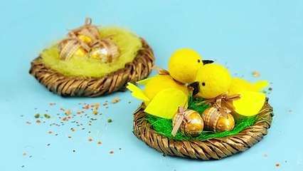 Cesta decorativa de pascuas